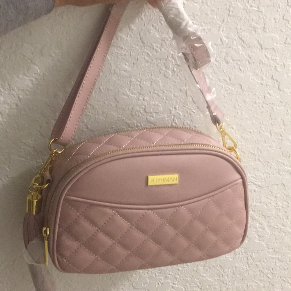 New Leather Joy & Man Purse pale orchard pink.